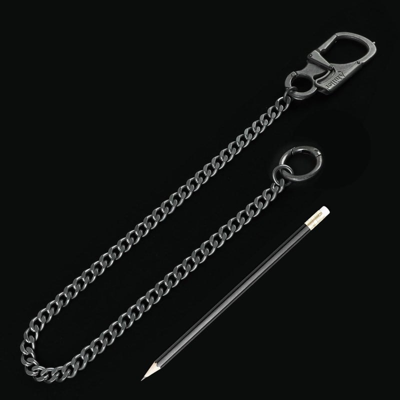 Ahiller Wallet Chain for Men, Lockable Carabiner with Tungsten Steel Taper, Heavy Duty Chain for Key Pocket Belt - Image 4